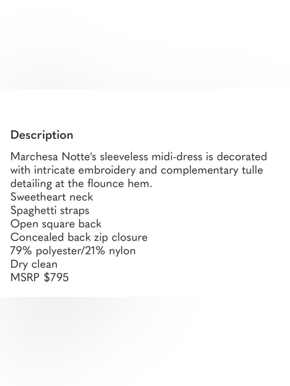Marchesa Notte Black Floral Embroidered Midi Dress with Pink 3D Flowers - Picture 9 of 11